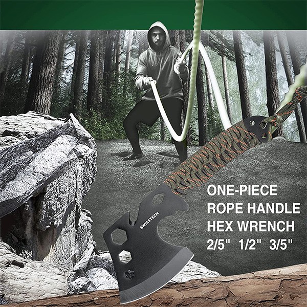 Swiss-Tech Camping Tool Set Hatchet Wrench