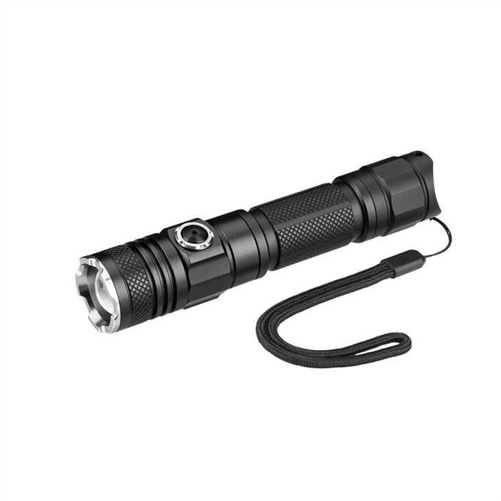 1200LM Zoomable Rechargeable Aluminium Flashlight