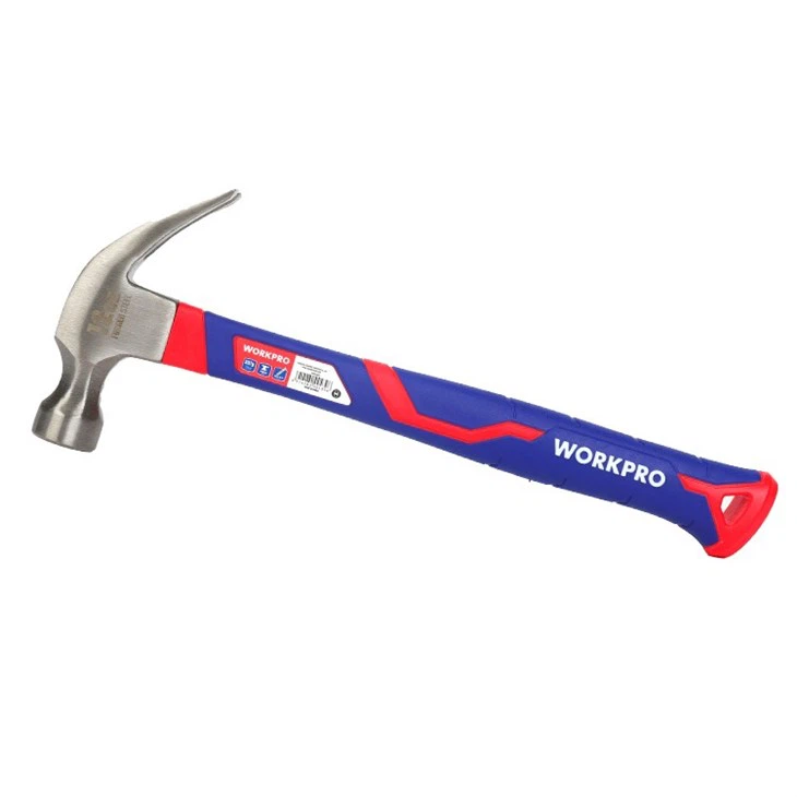 450G (450g (16OZ)) CURVED CLAW HAMMER WITH FIBERGLASS HANDLE