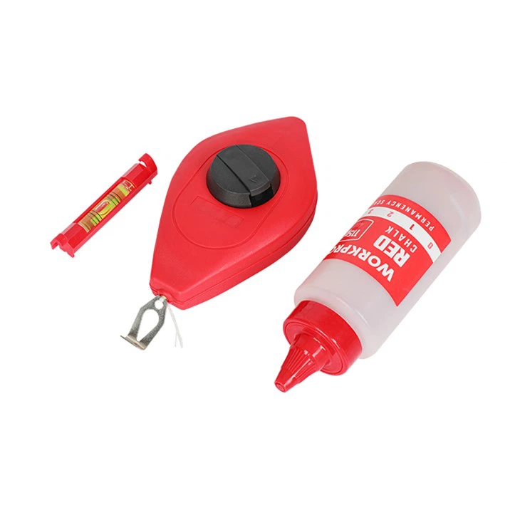 WORKPRO 30M CHALK LINE SADA NAVIJÁKOV S ČERVENOU KRIEDOU